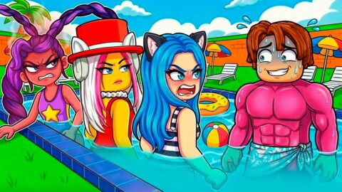 I SNUCK Into an E-GIRLS ONLY Pool Party!