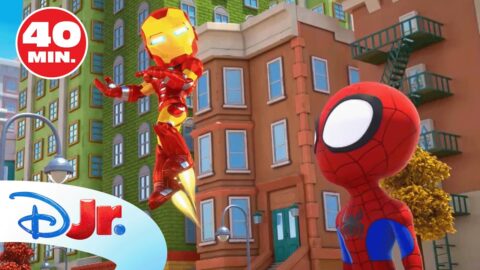 ¡Disfruta de esta MEGA recopilación con lo mejor de Spidey e Iron Man! 🕷️🤖 | @DisneyJuniorES