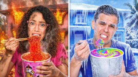 24 HORAS COMENDO QUENTE E FRIO!
